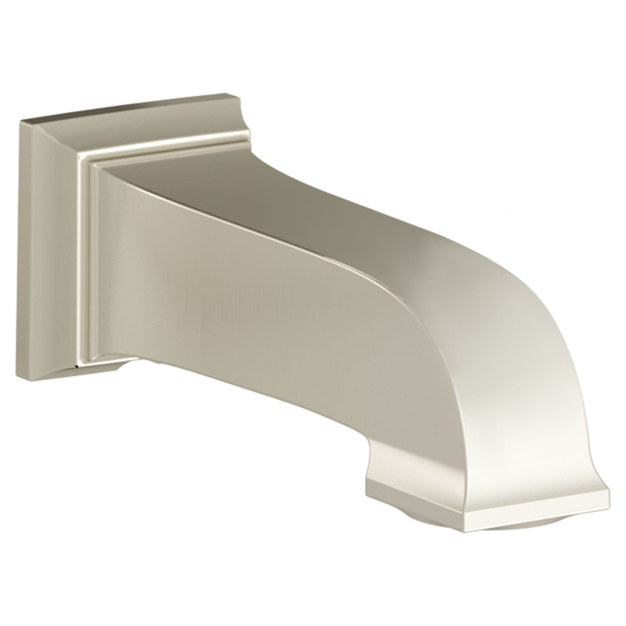 Town Square S 6 3 4 Inch Slip On Non Diverter Tub Spout POLISHED  NICKEL